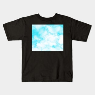 Light Blue Sky Texture Kids T-Shirt